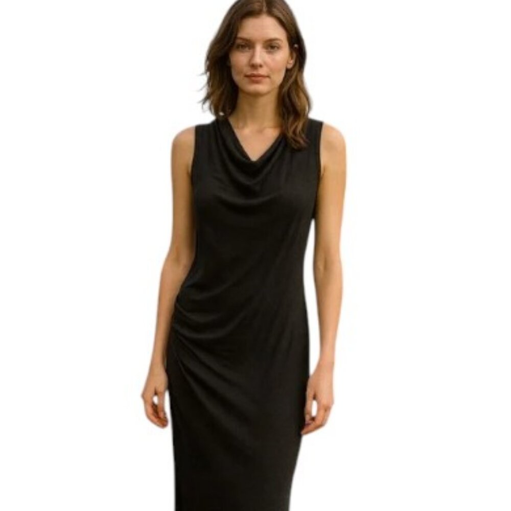 James Perse sleeveless maxi dress black women's size 4